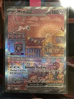 Pokemon TCG Scarlet & Violet Mew EX SVP 053 Black Star Promo Holo NM - Image 2