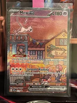 Pokemon TCG Scarlet & Violet Mew EX SVP 053 Black Star Promo Holo NM - Image 4