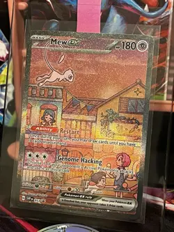 Pokemon TCG Scarlet & Violet Mew EX SVP 053 Black Star Promo Holo NM - Image 5