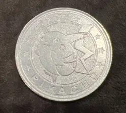 2 Misc Pokemon metal coins: Pikachu Metal Coin and Lugia Metal coin Pokemon Used - Image 4
