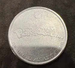 2 Misc Pokemon metal coins: Pikachu Metal Coin and Lugia Metal coin Pokemon Used - Image 5