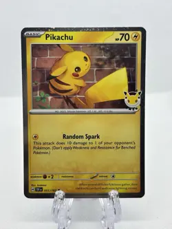 Pokemon TCG Pikachu 051/162 Stamped 2026 Pokemon Day 30 Promo NM Cosmos - Image 1
