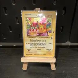 🔥🔥Pokemon Birthday Pikachu Promo Holo Basic Wotc Promo 24 50 HP 1999🔥🔥 - Image 1