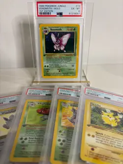 1999 POKEMON JUNGLE 1ST EDITION 13/64 VENOMOTH-HOLO PSA 6 - Image 5