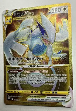 Pokemon TCG Lugia VSTAR Sword & Shield - Silver Tempest 211/195 Holo Secret Rare - Image 3