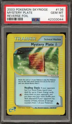 Pokemon Mystery Plate Skyridge Reverse Holo #136 PSA 10 Gem Mint - Image 1