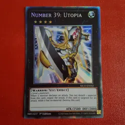 Yugioh Number 39: Utopia KICO-EN042 1st Edition Collector's Rare - Image 1