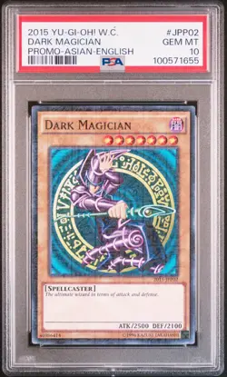 2015 YU-GI-OH! WORLD CHAMP PROMO ASIAN-ENGLISH #JPP02 DARK MAGICIAN PSA 10 - Image 1