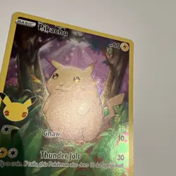 Pokemon Pikachu TCG 005/025 Celebrations 25th Anniversary Card graded 10 WORTHY - Image 3