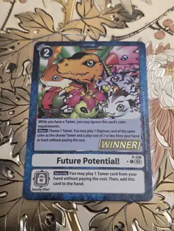 Future Potential! Store Tournament Winner Promo Digimon Promotion Card - Image 1