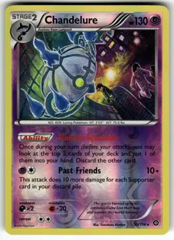 Chandelure 50/114 XY - Steam Siege LP Pokemon Card TCG - Image 1