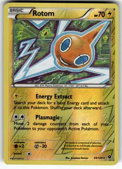 Rotom 24/124 XY - Fates Collide LP Pokemon Card TCG - Image 1
