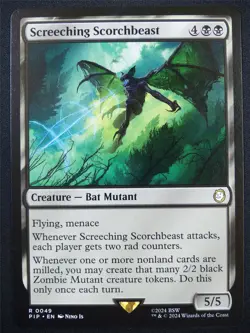 Screeching Scorchbeast - PIP - Mtg Card #5GK - Image 1