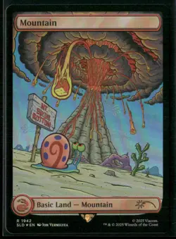 Spongebob Squarepants x Secret Lair Drop #1942 Mountain -Rainbow Foil - Image 1