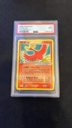 Pokemon TCG: Ho-Oh EX 17/17 Non-Holo PSA 9 POP Series 3 - Image 1