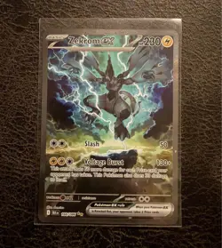 2025 Pokemon SV Black Bolt BLK EN Zekrom ex Special Illustration Rare #166/086 - Image 1