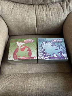 Lot of 2 Pokemon TCG Temporal Forces SV05 Elite Trainer Box Set Sealed New - Image 1