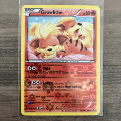 Pokemon TCG Growlithe Legendary Treasures Reverse Holo Card RC4/RC25 - Image 1