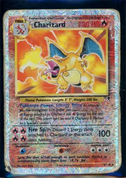 Pokemon LEGENDARY COLLECTION - #3/110 Charizard - Reverse Holo - ENG - Damaged - Image 1