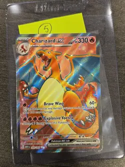 Charizard ex 183/165 Full Art Pokemon 151 TCG English - Image 1