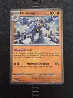 Pokemon TCG Machamp Cosmos Holo Rare 068/165 Promo 151 NM - Image 1