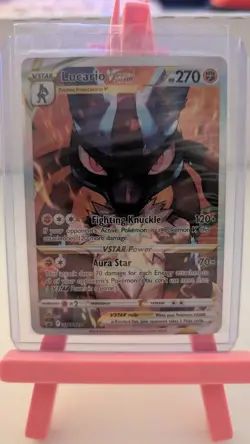 SWSH291 Lucario Vstar Full Art Sealed Black Star Promo Pokemon - Image 1