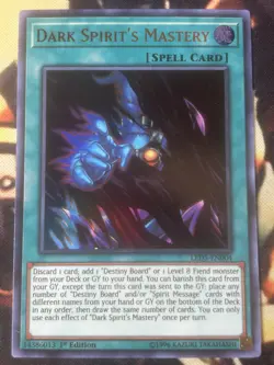 Yugioh: Dark Spirit’s Mastery LED5-EN004 Ultra Rare 1st Edition NM - Image 1