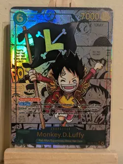 Child Monkey D Luffy OP13-118 Manga Alt Rare SEC One Piece Card Game English - Image 1