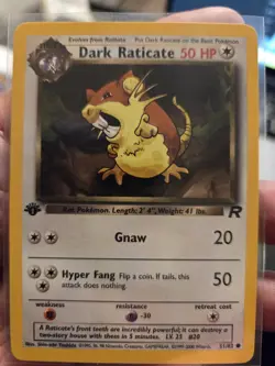 Dark Radicate, Dark Dragonite, Dark Blastoise Normal Pokemon Cards LP - Image 1