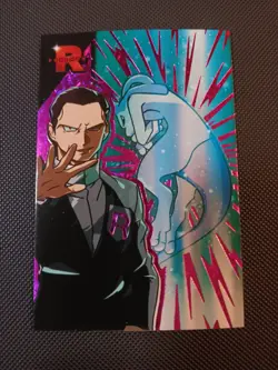 Pokemon Giovanni's Mewtwo Purple Ice Holo Team Rocket Card Database Peru - Image 1