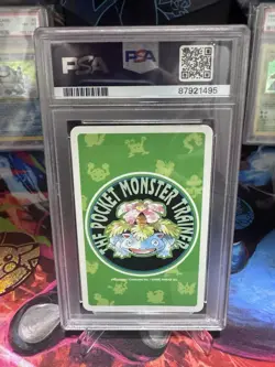 1996 POKEMON GREEN VERSION PLAYING CARDS 10 OF SPADES #149 DRAGONITE PSA 9 - Image 2