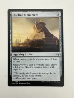 Oketra’s Monument MTG Magic the Gathering Card NM Near Mint AKH - Image 1