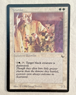 1x Exorcist The Dark MTG Magic the Gathering MP - Image 1