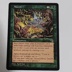 Aluren MP MTG Magic the Gathering Tempest Reserved List - Image 1