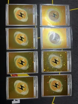 Pokemon TCG 8x Lightning Energy Cosmos Holo Scarlet And Violet 151 - Near Mint! - Image 4