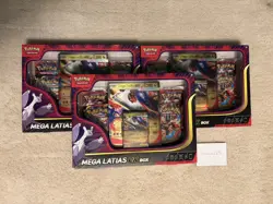 3 x Pokemon TCG Mega Evolution Mega Latias EX Box - Brand New & Sealed - Image 1
