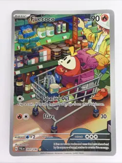 Pokemon TCG Fuecoco 201/193 Sv02: Paldea Evolved Illustration Rare Holo LP - Image 1