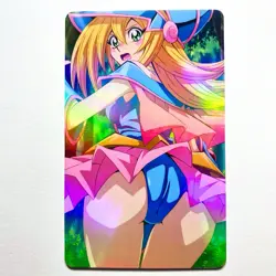 Yu-Gi-Oh! Dark Magician Girl Sexy Doujin Waifu Girl Anime Art Goddess Card - Image 1
