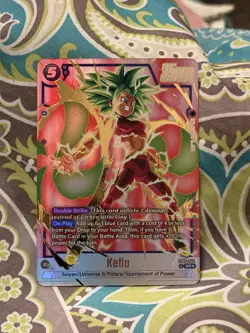 Kefla FB08-034 Alternate Art Saiyan's Pride Dragon Ball English Card Fusion Worl - Image 1