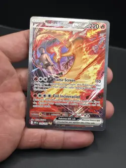 Pokemon TCG Team Rockets Moltres EX Holo Card 229/182 Sir Destined Rivals - Image 2