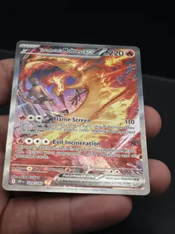 Pokemon TCG Team Rockets Moltres EX Holo Card 229/182 Sir Destined Rivals - Image 5