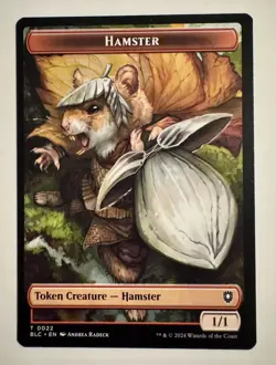 Hamster / City's Blessing Double Sided Token [Bloomburrow] MTG - Image 1