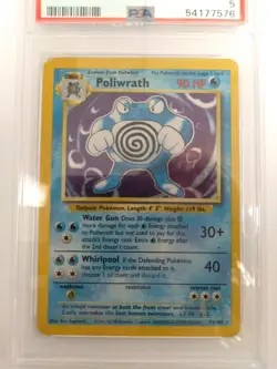 Graded PSA 5 1999 Pokemon Game - Poliwrath - HOLO #13 - Image 2