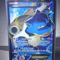 Pokemon TCG Blastoise EX Full Art Ultra Rare XY 142/146 Rapid Spin Splash Bomb - Image 2