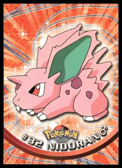 Pokemon Cards Nidoran #32 Topps Trading Cards Series 1 LP *3 - Image 1