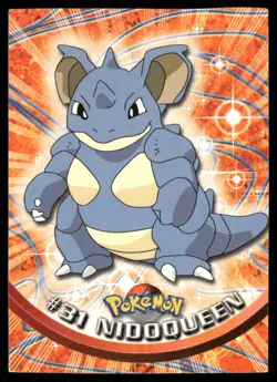 Pokemon Cards Nidoqueen #31 Topps Trading Cards Series 1 LP *1 - Image 1