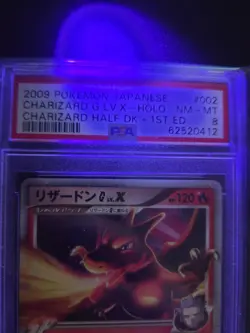 2009 Pokemon Charizard G LV. X Half Deck 1st Edition Japanese Holo #002 PSA 8 - Image 3