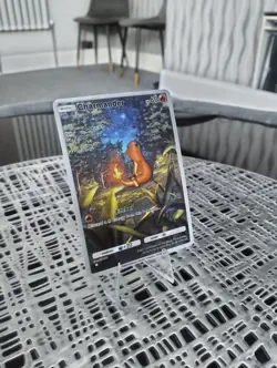 🔥Pokemon TCG Pocket Charmander Genetic Apex CUSTOM Full Alt Art Holo+ TOPLOADER - Image 4