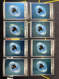 Pokemon TCG 8x Water Energy Cosmos Holo Scarlet And Violet 151 - Near Mint!! - Image 1