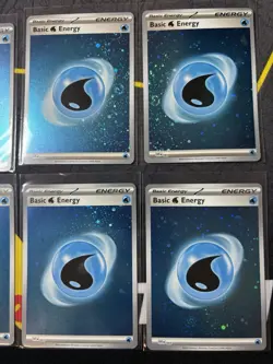 Pokemon TCG 8x Water Energy Cosmos Holo Scarlet And Violet 151 - Near Mint!! - Image 5